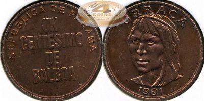 Панама. 1 центезимо. 1991 (Unc)