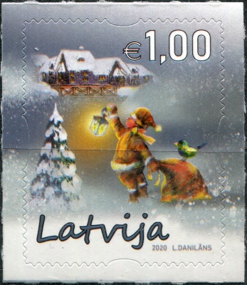 Латвия. 2020. Рождество 2020 (Почтовая марка. MNH OG)