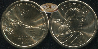 США. 1 доллар. 2011.D (Unc)