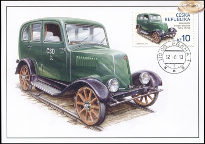 Чехия. 2013. Автомотриса (Дрезина) Татра 15/30 (Картмаксимум. M)