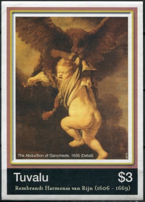 Тувалу. 2006. 400 лет со дня рождения Рембрандта, 1606-1669 (Блок. MNH OG)