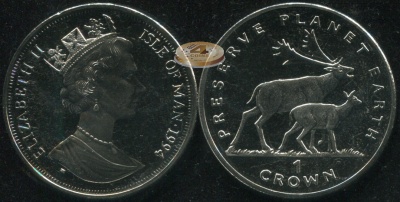 Остров Мэн. 1 крона. 1994 (Unc)