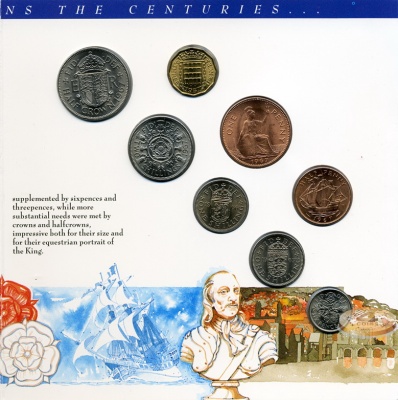 Великобритания. Набор №1 (8 монет) 1965-1967. Буклет