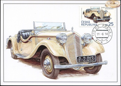 Чехия. 2014. Автомобиль Z4 Zbrojovka Brno (Картмаксимум. M)