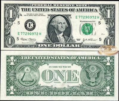 США. 1 доллар (Unc) 2003.E