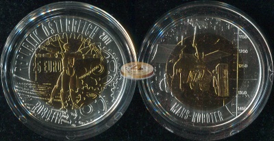 Австрия. 25 евро. 2011 (Unc. Биметалл (Серебро/Ниобий))