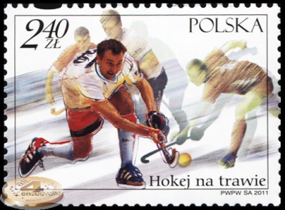 Польша. 2011. Хоккей на траве (Почтовая марка. MNH OG)