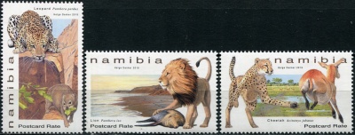 Намибия. 2019. Большие кошки Намибии (Серия. MNH OG)