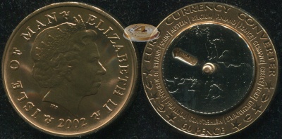 Остров Мэн. 60 пенсов. 2002 (Unc)