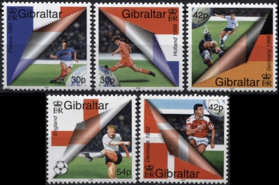 Гибралтар. 2000. Посвящение Европейскому Футболу (Серия. MNH OG)