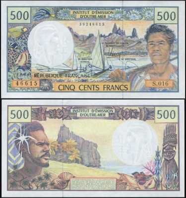Французская Полинезия. Банкнота 500 франков. ND (2012). Unc. Бумага. Кат# P.1h