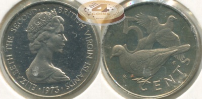 Британские Виргинские о-ва. 5 центов. 1973 (Proof)