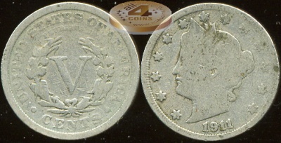 США. 5 центов. 1911 (G)