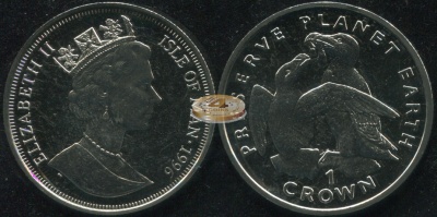 Остров Мэн. 1 крона. 1996 (Unc)