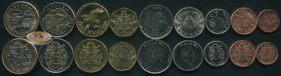 Малави. Набор №5 (9 монет. 2 биметалла) 1996-2006