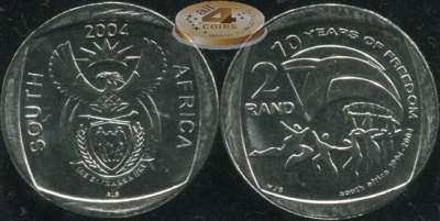 ЮАР. 2 ранда. 2004 (Unc)