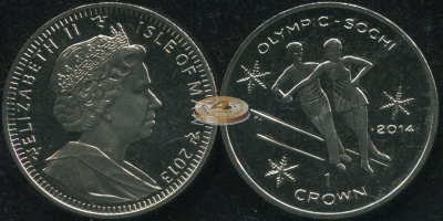 Остров Мэн. 1 крона. 2013 (Unc)