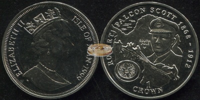 Остров Мэн. 1 крона. 1999 (Unc)