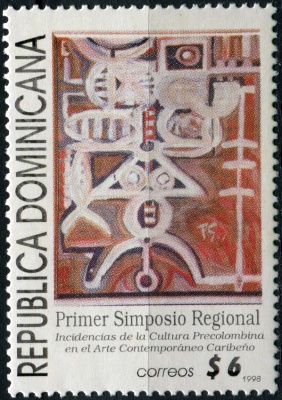 Доминиканская республика. 1998. Живопись Пауля Гьюдичелли (Почтовая марка. MNH OG)