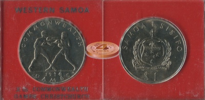 Самоа. 1 тала. 1974 (Box-Unc)