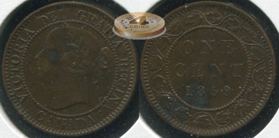 Канада. 1 цент. 1859 (aUnc)
