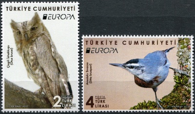 Турция. 2019. Национальные птицы (Серия Почтовых марок. MNH OG)