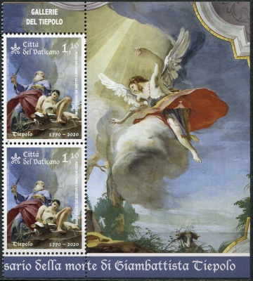 Ватикан. 2020. 250-летие со дня смерти Джованни Баттисты Тьеполо (I) (Сцепка. MNH OG)