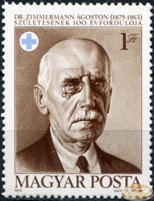 Венгрия. 1975. 100 лет со дня рождения Агоштона Циммермана ( 1875-1963) (Почтовая марка. MNH OG)