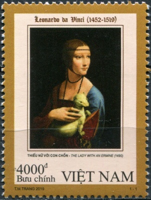 Вьетнам. 2019. 500-летие со дня смерти Леонардо да Винчи (Почтовая марка. MNH OG)