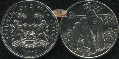 Сьерра Леоне. 1 доллар. 2005 (Unc)