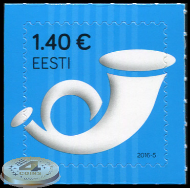 Эстония. 2016. Почтовый рожок (Почтовая марка. MNH OG)
