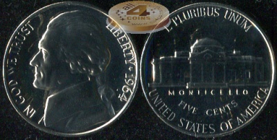 США. 5 центов. 1964 (Proof)