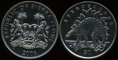 Сьерра Леоне. 1 доллар. 2006 (Unc)