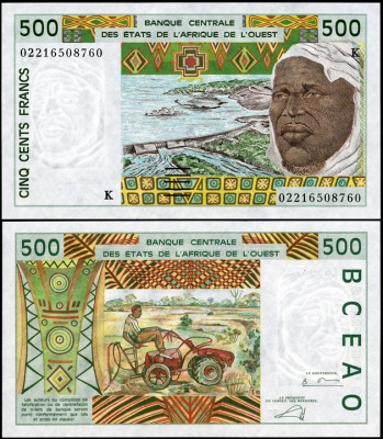Западные Африканские Штаты. 500 франков (Unc) 2002