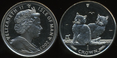 Остров Мэн. 1 крона. 2003 (Unc)