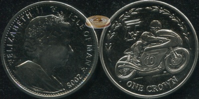 Остров Мэн. 1 крона. 2005 (Unc)