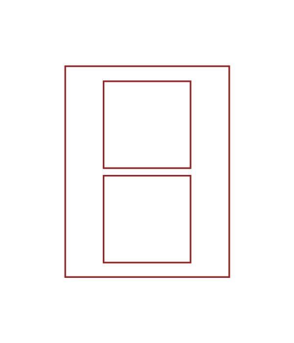 Бокс увеличенной высоты d-box. 2 ячейки (Lindner)