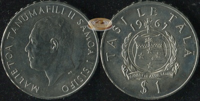 Самоа. 1 тала. 1967 (Unc)