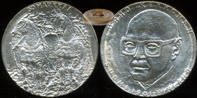 Финляндия. 50 марок. 1981 (Unc. Серебро)