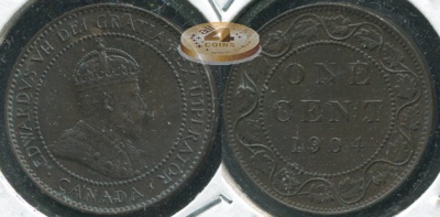 Канада. 1 цент. 1904 (Unc)