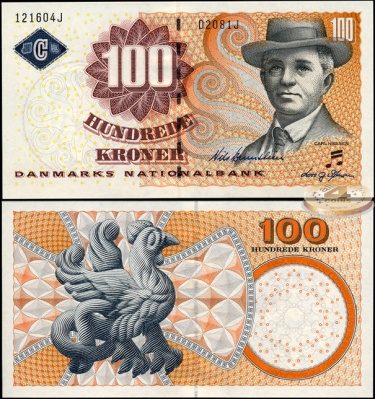 Дания. 100 крон (Unc) 2008