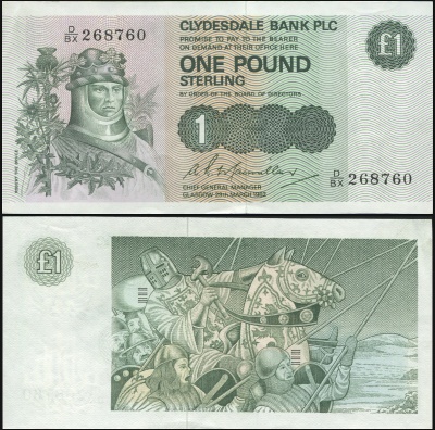 Шотландия. Банкнота 1 фунт. 29.03.1982. Unc. Бумага. Кат# P.211a