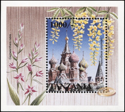 Танзания. 1997. Цветковые растения России. Бобовник анагировидный (Блок. MNH OG)
