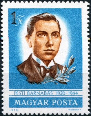 Венгрия. 1973. Барнабас Пести (1920-1944) - боец Движения Сопротивления (Почтовая марка. MNH OG)