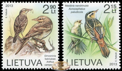 Литва. 2013. Птицы (Серия Почтовых марок. MNH OG)