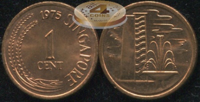 Сингапур. 1 цент. 1975 (Unc)