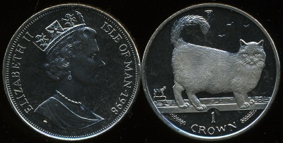 Остров Мэн. 1 крона. 1998 (Unc)