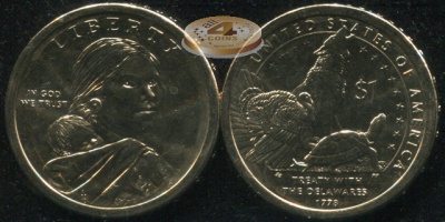 США. 1 доллар. 2013.D (Unc)