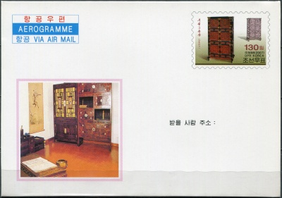 КНДР. 2007. Антикварная мебель (Аэрограмма. Mint)