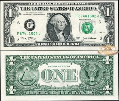 США. 1 доллар (Unc) 2003.F